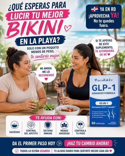 GLP-1 Advanced Formula – Control Natural del Apetito y Apoyo para la Pérdida de Peso