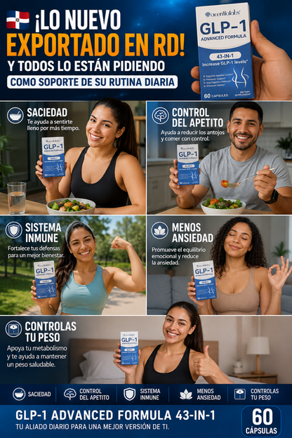 GLP-1 Advanced Formula – Control Natural del Apetito y Apoyo para la Pérdida de Peso