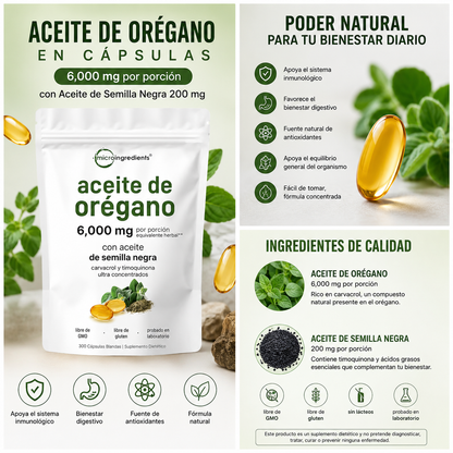 Aceite de Orégano - CÁPSULAS