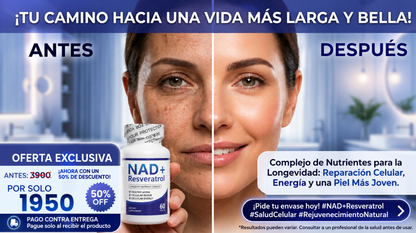 NAD + Resveratrol - Complejo Nutricional de Longevidad