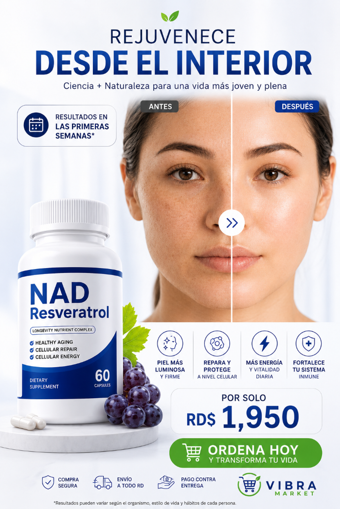 NAD + Resveratrol - Complejo Nutricional de Longevidad