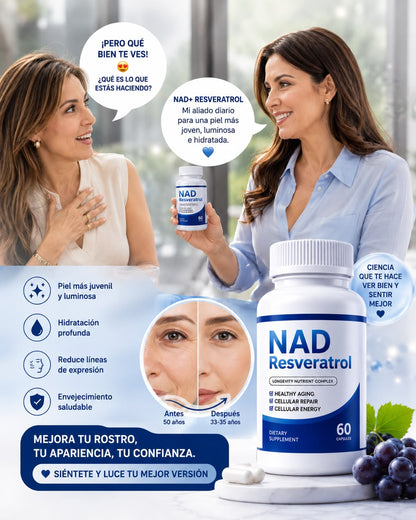 NAD + Resveratrol - Complejo Nutricional de Longevidad