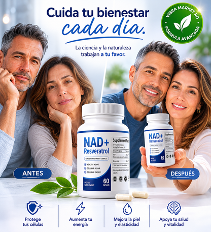 NAD + Resveratrol - Complejo Nutricional de Longevidad
